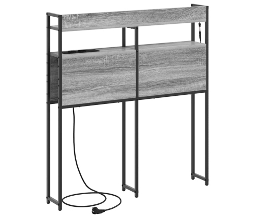 Peats Led -Ribatuledega Riiuliga Hall Sonoma 75 Cm Tehispuit