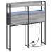 Peats Led -Ribatuledega Riiuliga Hall Sonoma 75 Cm Tehispuit
