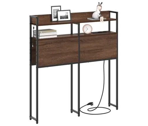 Galvūgalis Su Lentyna Ruda Ąžuolo 75 Cm Apdirbta Mediena