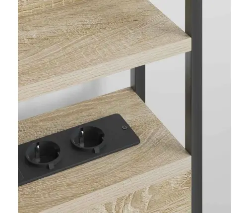 Galvūgalis Su Lentyna Sonoma Ąžuolas 80 Cm Apdirbta Mediena