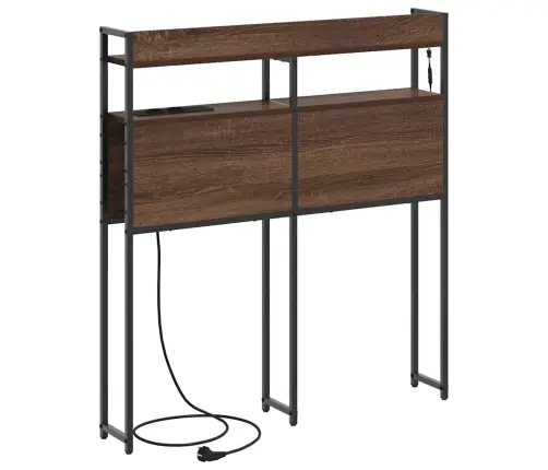 Uzglabāšanas Galvas Balsts Brūna Ozolkoka 80 Cm Vidaxl