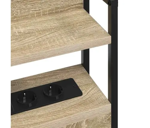 Peats Riiuliga Peaga Ladustamisega Sonoma Tamm 100 Cm Tehispuit