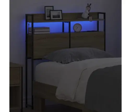 Peats Riiuliga Peaga Ladustamisega Sonoma Tamm 100 Cm Tehispuit