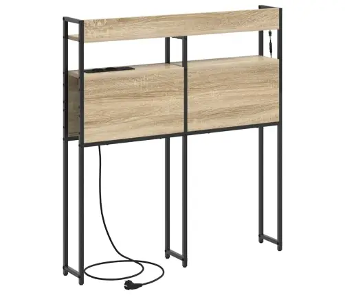 Peats Riiuliga Peaga Ladustamisega Sonoma Tamm 100 Cm Tehispuit