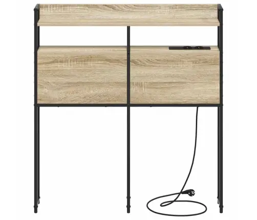 Peats Riiuliga Peaga Ladustamisega Sonoma Tamm 100 Cm Tehispuit