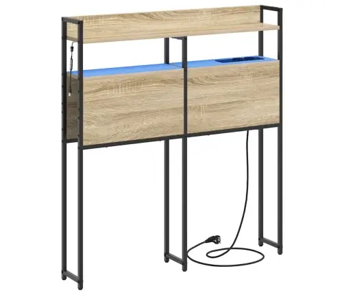 Peats Riiuliga Peaga Ladustamisega Sonoma Tamm 100 Cm Tehispuit