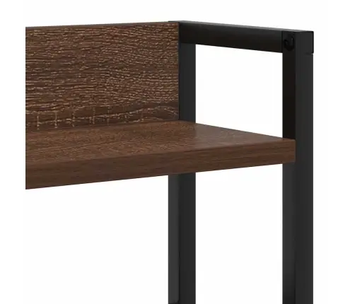 Peats Riiuliga Peaga Ladustamisega Pruun Tamm 100 Cm Tehispuit