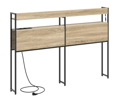 Peats Riiuliga Peaga Ladustamisega Sonoma Tamm 120 Cm Tehispuit