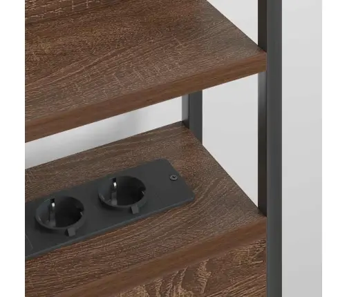 Uzglabāšanas Galvas Balsts Brūns Ozols 120 Cm Inženierijas Koks Vidaxl