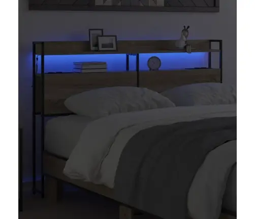 Uzglabāšanas Galvas Balsts Sonomas Ozola 135 Cm Vidaxl