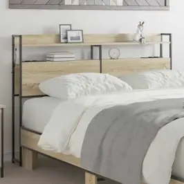 Galvgalis Ar Plauktu Sonomas Ozola 135 Cm Inženierijas Koks Vidaxl