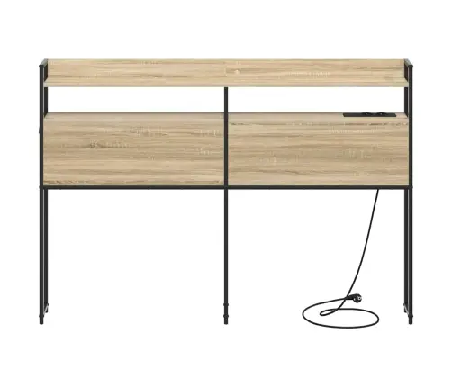 Uzglabāšanas Galvas Balsts Sonomas Ozola 135 Cm Vidaxl