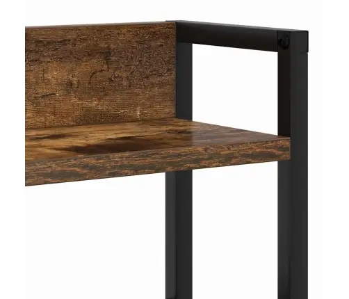 Hoiustamispeatoe Riiuliga Suitsutatud Tamm 135 Cm Tehispuit