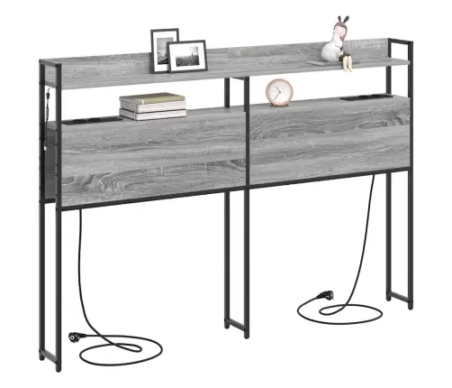 Hoiustamispeatoe Riiuliga Peaga Hall Sonoma 135 Cm Tehispuit