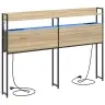 Peats Led -Ribatuledega Riiuliga Sonoma Tamm 140 Cm Tehispuit