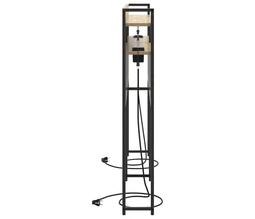 Peats Led -Ribatuledega Riiuliga Sonoma Tamm 140 Cm Tehispuit