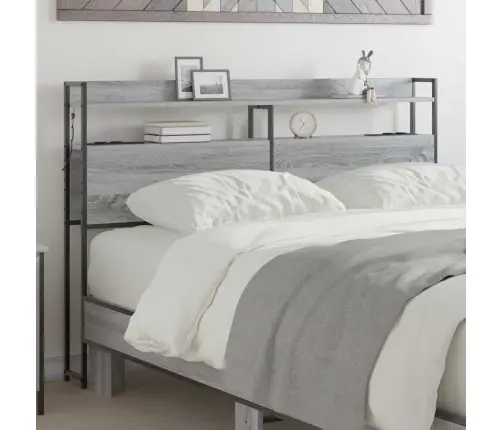 Galvūgalis Pilka Sonoma Ąžuolo 140 Cm Apdirbta Mediena