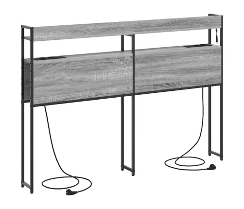 Galvūgalis Pilka Sonoma Ąžuolo 140 Cm Apdirbta Mediena