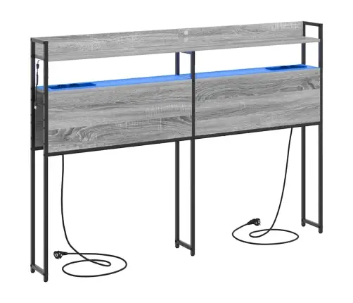 Galvūgalis Pilka Sonoma Ąžuolo 140 Cm Apdirbta Mediena