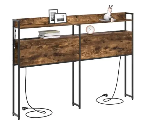 Uzglabāšanas Galvas Balsts Dūmu Ozols 150 Cm Inženierijas Koks Vidaxl