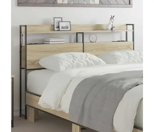 Uzglabāšanas Galvas Balsts Sonomas Ozola 160 Cm Vidaxl