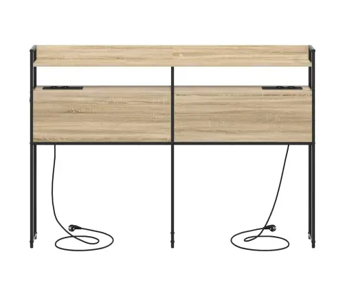 Uzglabāšanas Galvas Balsts Sonomas Ozola 160 Cm Vidaxl