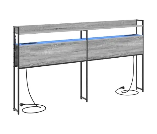 Hoiustamispeatoe Riiuliga Peaga Hall Sonoma 180 Cm Tehispuit