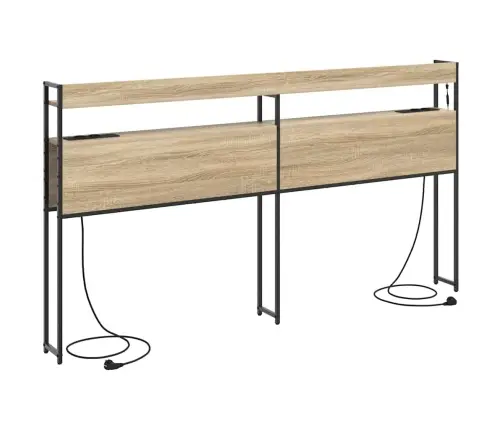 Uzglabāšanas Galvas Balsts Sonomas Ozola 200 Cm Vidaxl Uzglabāšanas Galvas Balsts Sonomas Ozola 200 Cm Vidaxl