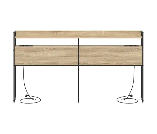 Uzglabāšanas Galvas Balsts Sonomas Ozola 200 Cm Vidaxl Uzglabāšanas Galvas Balsts Sonomas Ozola 200 Cm Vidaxl