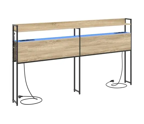 Uzglabāšanas Galvas Balsts Sonomas Ozola 200 Cm Vidaxl Uzglabāšanas Galvas Balsts Sonomas Ozola 200 Cm Vidaxl