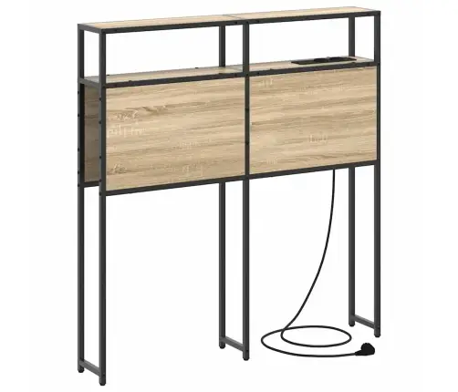 Hoiustamispeatoe Riiuliga Peaga Sonoma Tamm 75 Cm Tehispuit