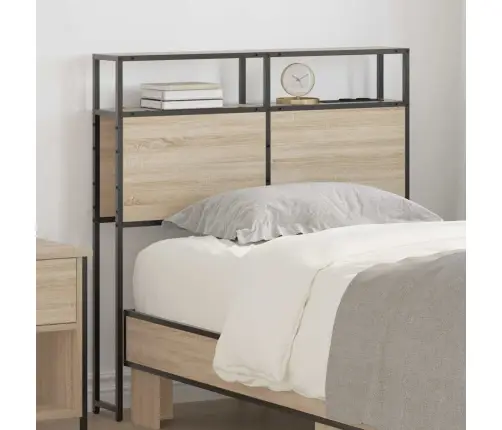 Uzglabāšanas Galvas Balsts Ar Galvas Klāju Ar Uzglabāšanu Sonomas Ozola 80 Cm Vidaxl