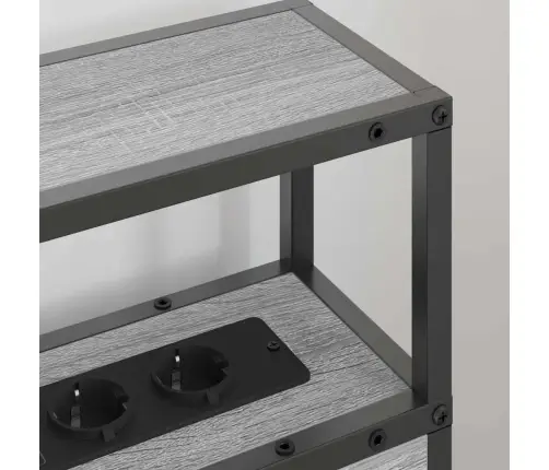 Uzglabāšanas Galvas Balsts Pelēka Sonomas Ozola 90 Cm Vidaxl