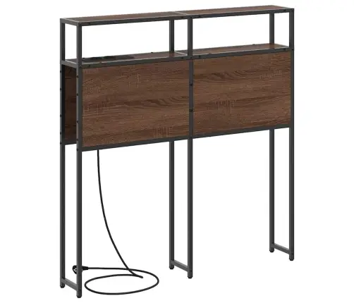 Hoiustamispeatoe Riiuliga Peaga Pruun Tamm 90 Cm Tehispuit Hoiustamispeatoe Riiuliga Peaga Pruun Tamm 90 Cm Tehispuit