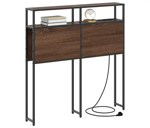 Hoiustamispeatoe Riiuliga Peaga Pruun Tamm 90 Cm Tehispuit Hoiustamispeatoe Riiuliga Peaga Pruun Tamm 90 Cm Tehispuit