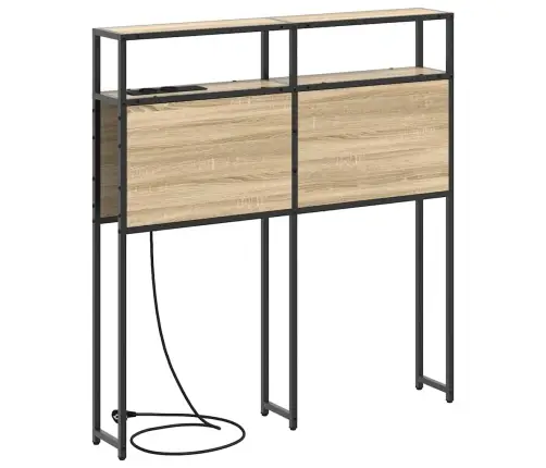 Uzglabāšanas Galvas Balsts Ar Galvas Klāju Ar Uzglabāšanu Sonoma Ozols 100 Cm Vidaxl