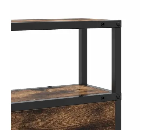 Hoiustamispeatoe Riiuliga Suitsutatud Tamm 100 Cm Tehispuit