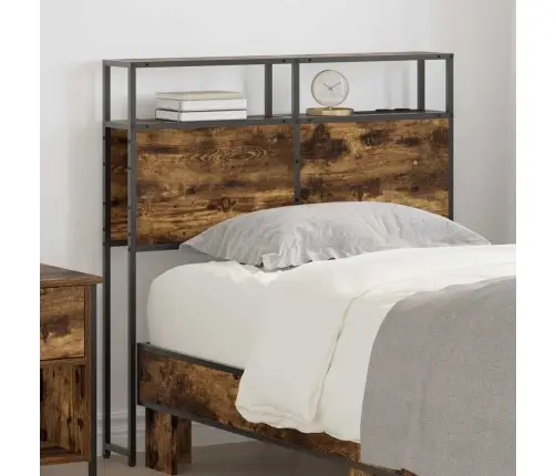 Hoiustamispeatoe Riiuliga Suitsutatud Tamm 100 Cm Tehispuit