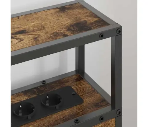 Hoiustamispeatoe Riiuliga Suitsutatud Tamm 100 Cm Tehispuit