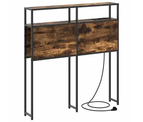 Hoiustamispeatoe Riiuliga Suitsutatud Tamm 100 Cm Tehispuit