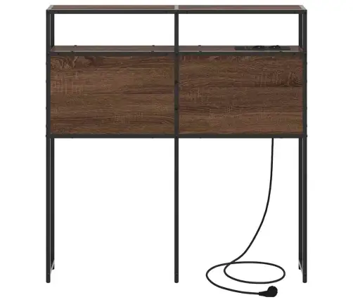 Uzglabāšanas Galvas Balsts Brūns Ozols 100 Cm Inženierijas Koks Vidaxl