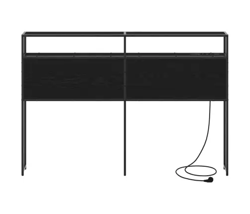 Saugojimo Galvos Atlošas Juoda Ąžuolo 135 Cm Apdirbta Mediena