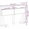 Hoiustamispeatoe Riiuliga Suitsutatud Tamm 135 Cm Tehispuit