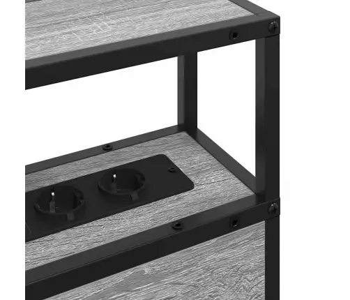 Uzglabāšanas Galvas Balsts Ar Galvas Klāju Ar Uzglabāšanu Pelēks Sonoma 140 Cm Vidaxl