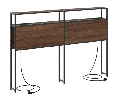 Uzglabāšanas Galvas Balsts Brūna Ozolkoka 150 Cm Vidaxl