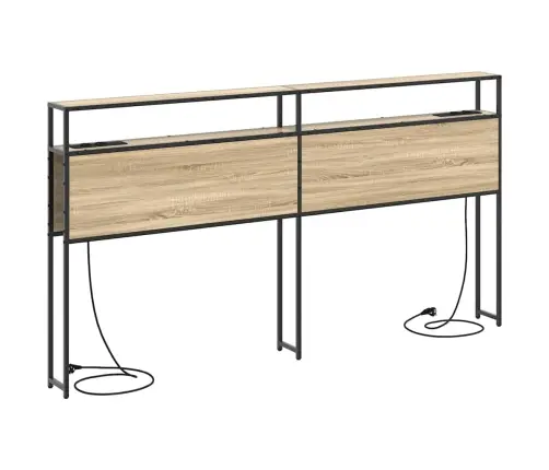 Hoiustamispeatoe Riiuliga Peaga Sonoma Tamm 180 Cm Tehispuit