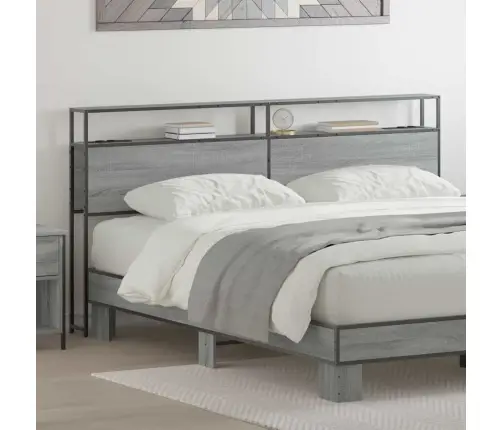 Saugojimo Galvos Atlošas Su Lentyna Pilka Sonoma Ąžuolo 200 Cm Saugojimo Galvos Atlošas Su Lentyna Pilka Sonoma Ąžuolo 200 Cm