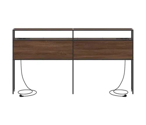 Uzglabāšanas Galvas Balsts Brūna Ozolkoka 200 Cm Vidaxl