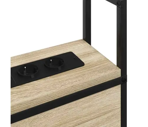 Säilitusega Peatoed Laadimisjaamaga Sonoma Tamm 75 Cm Tehispuit