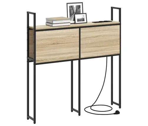 Säilitusega Peatoed Laadimisjaamaga Sonoma Tamm 75 Cm Tehispuit